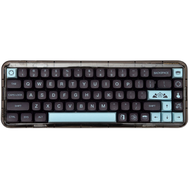 132 Keys PBT Keycap Set XDA Profile Dye Sublimated For MX Switch Mechanical Keyboard