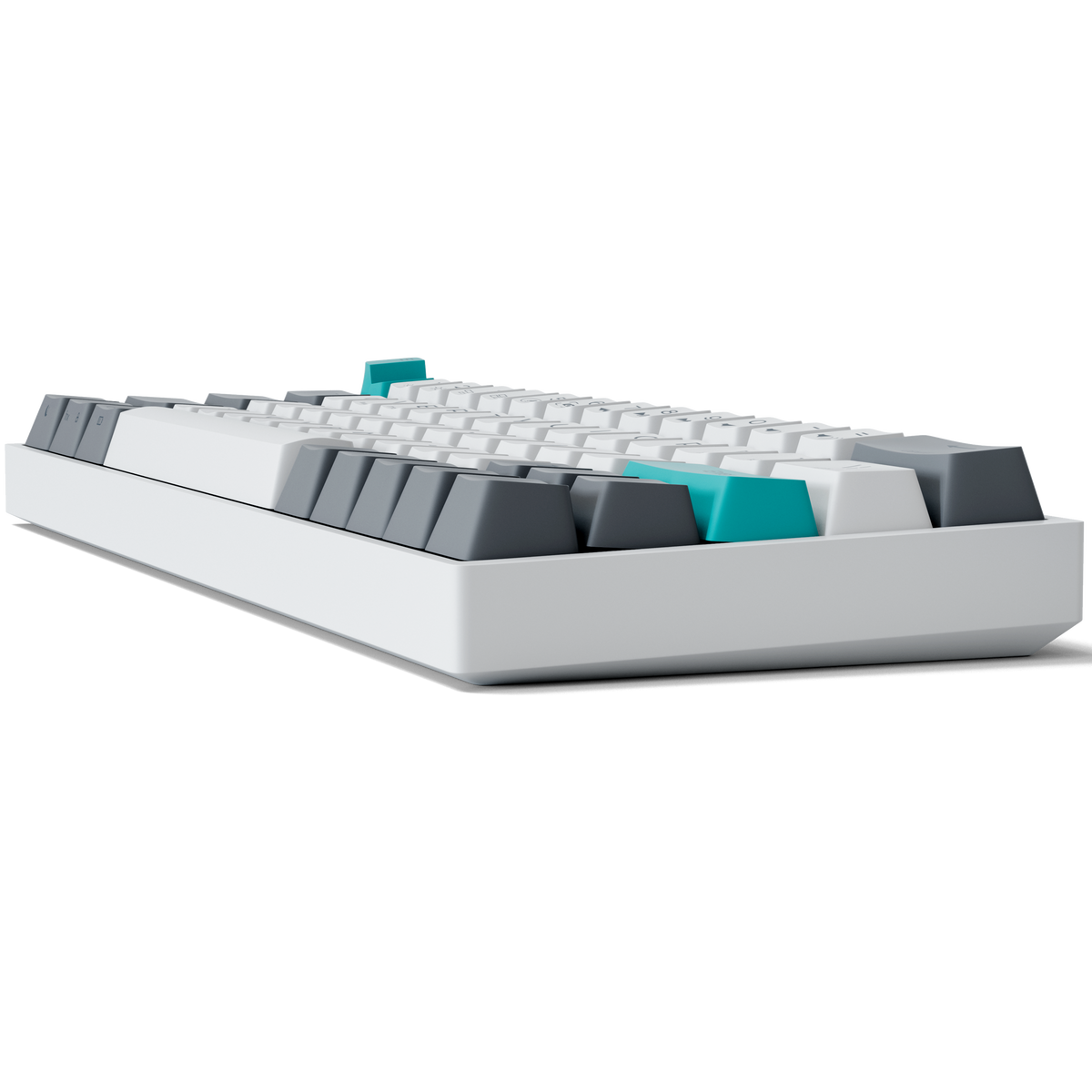 White 60 Mechanical Keyboard PBT Keycaps